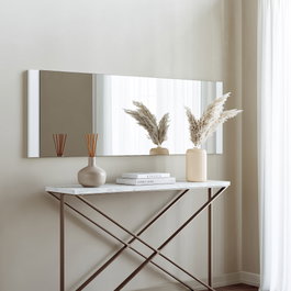 Hanah Home Espejo Decorativo Basic Blanco 40x120 cm